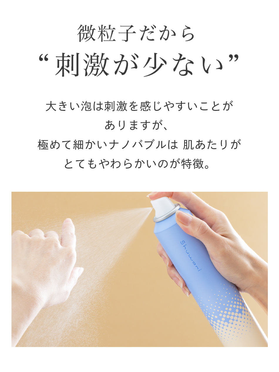 【3本セット定期購入】Shuwari　-しゅわり- 　さとう式炭酸ナノバブル化粧水