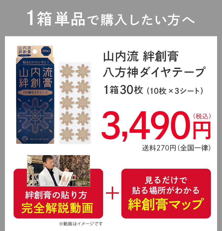 山内流 絆創膏 〜八方神ダイヤテープ〜