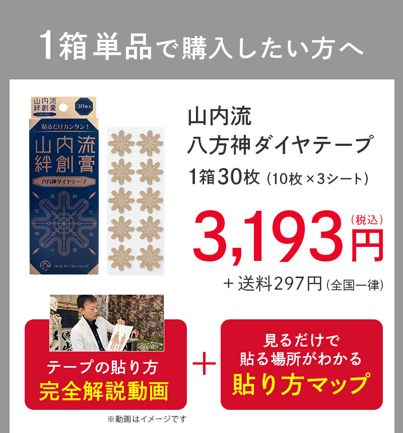 山内流 絆創膏 〜八方神ダイヤテープ〜