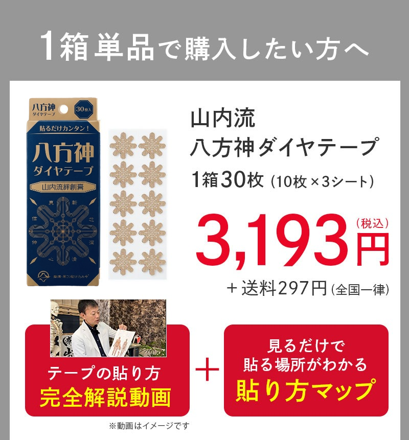山内流 絆創膏 〜八方神ダイヤテープ〜