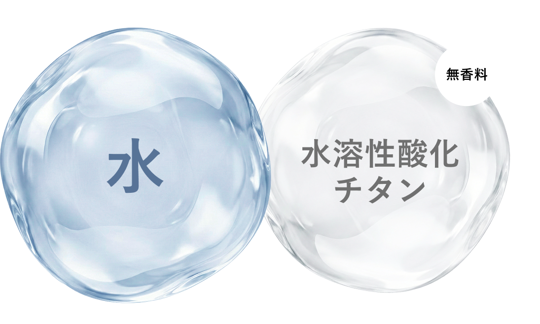 水　水溶性酸化チタン