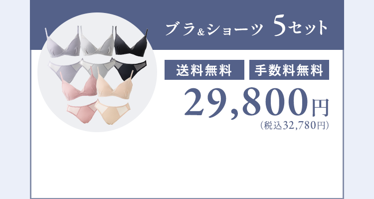 ブラ＆ショーツ 5枚セット