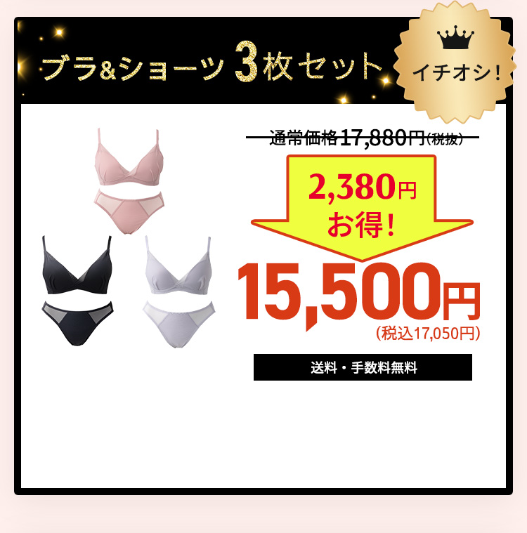 TOLEETY トゥリーティ 軽やかストレスフリーブラ&ショーツセット