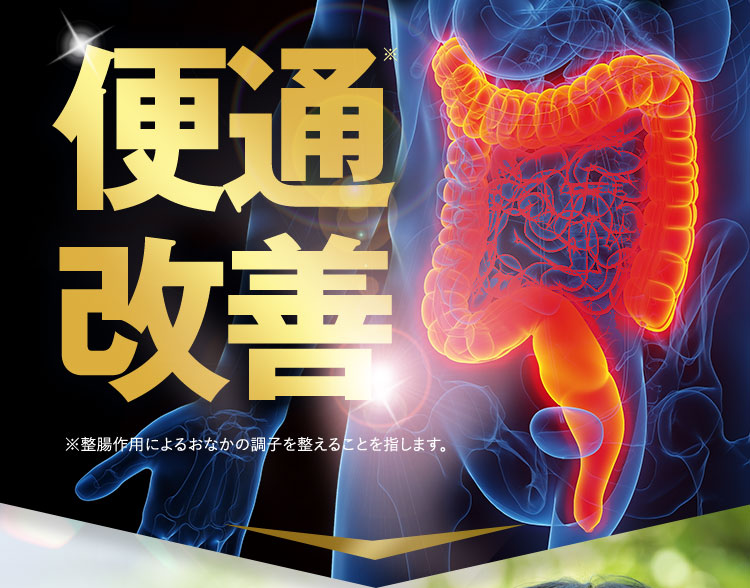 便通改善※ ※整腸作用によるおなかの調子を整えることを指します。