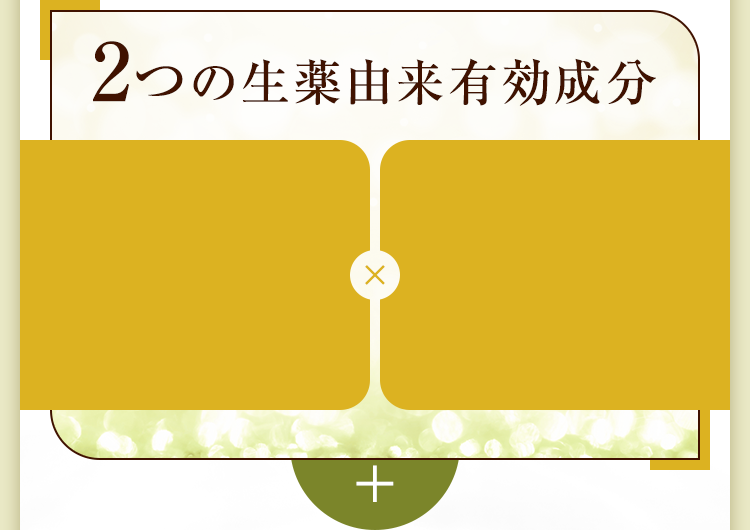 2つの生薬由来有効成分