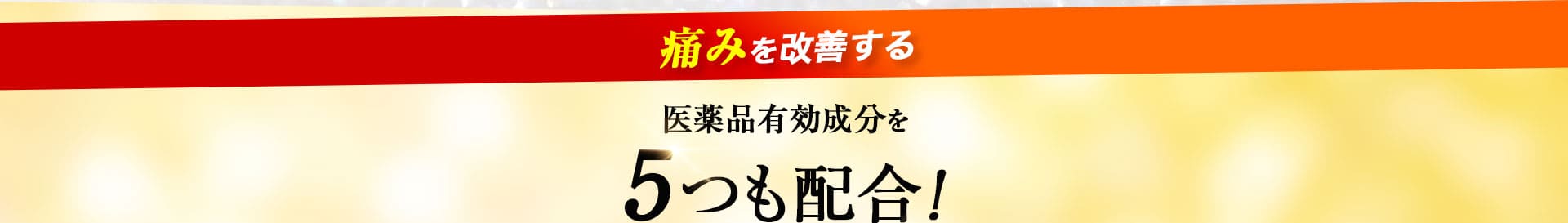 医薬品有効成分を5つも配合
