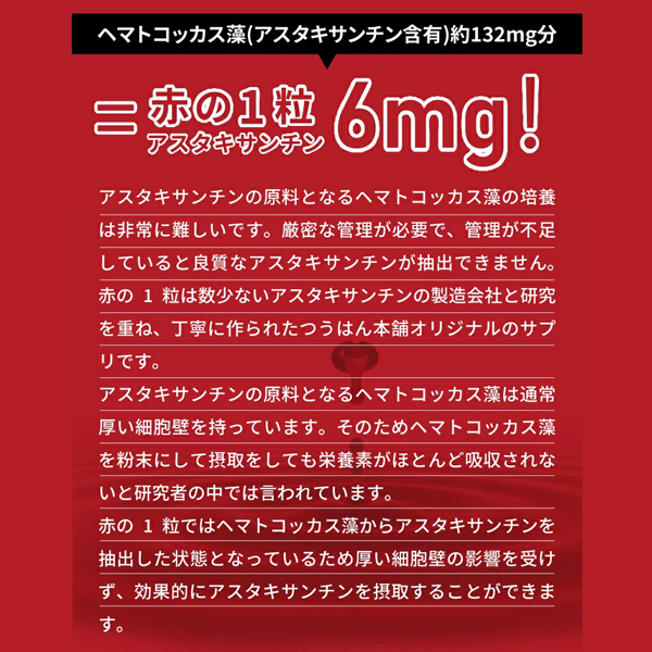 スマホによる眼の疲労感・肩・腰に赤の1粒［1袋定期コース］