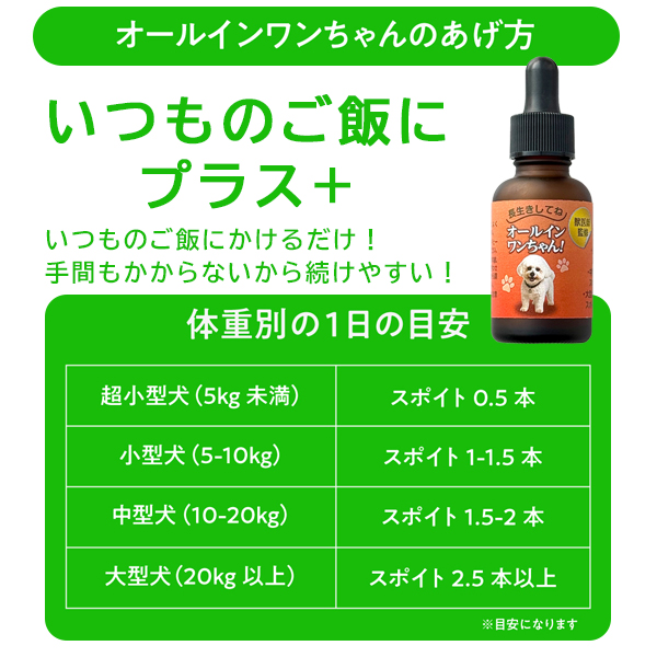 獣医師監修｜オールインワンちゃん 健康補助オイル【通常価格】