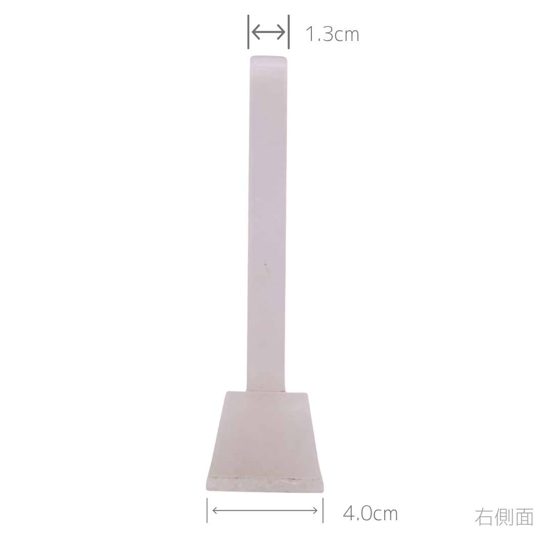 天然石位牌 -kiseki- 本水晶(No.0208) 文字彫り【お位牌専用】: 文字彫りなし　本体価格のみ