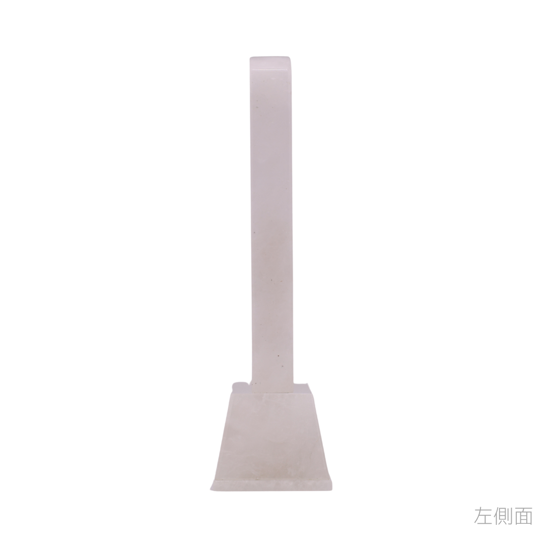 天然石位牌 -kiseki- 本水晶(No.0210) 文字彫り【お位牌専用】: 文字彫りなし　本体価格のみ