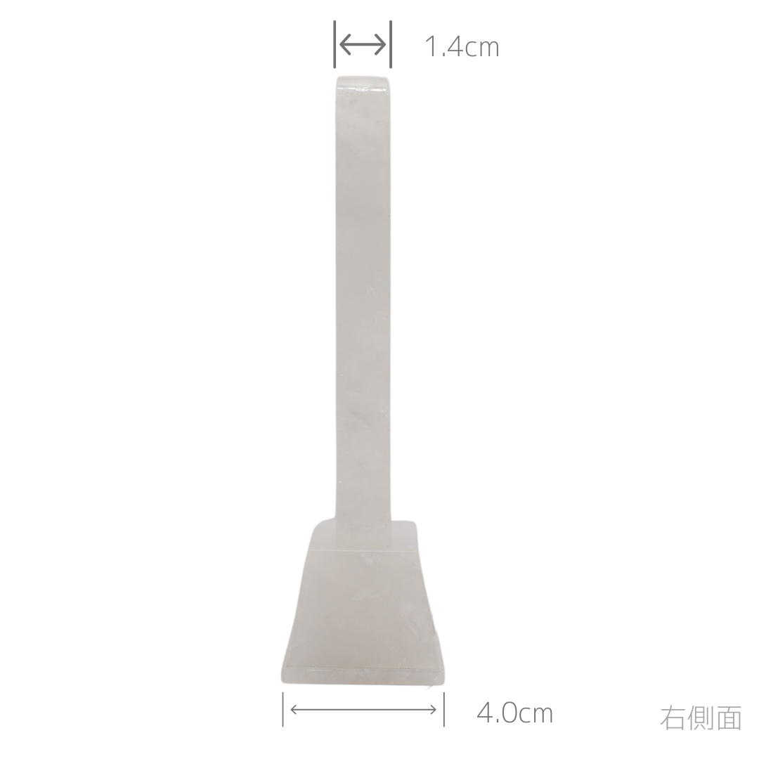 天然石位牌 -kiseki- 本水晶(No.0254) 文字彫り【お位牌専用】: 文字彫りなし　本体価格のみ