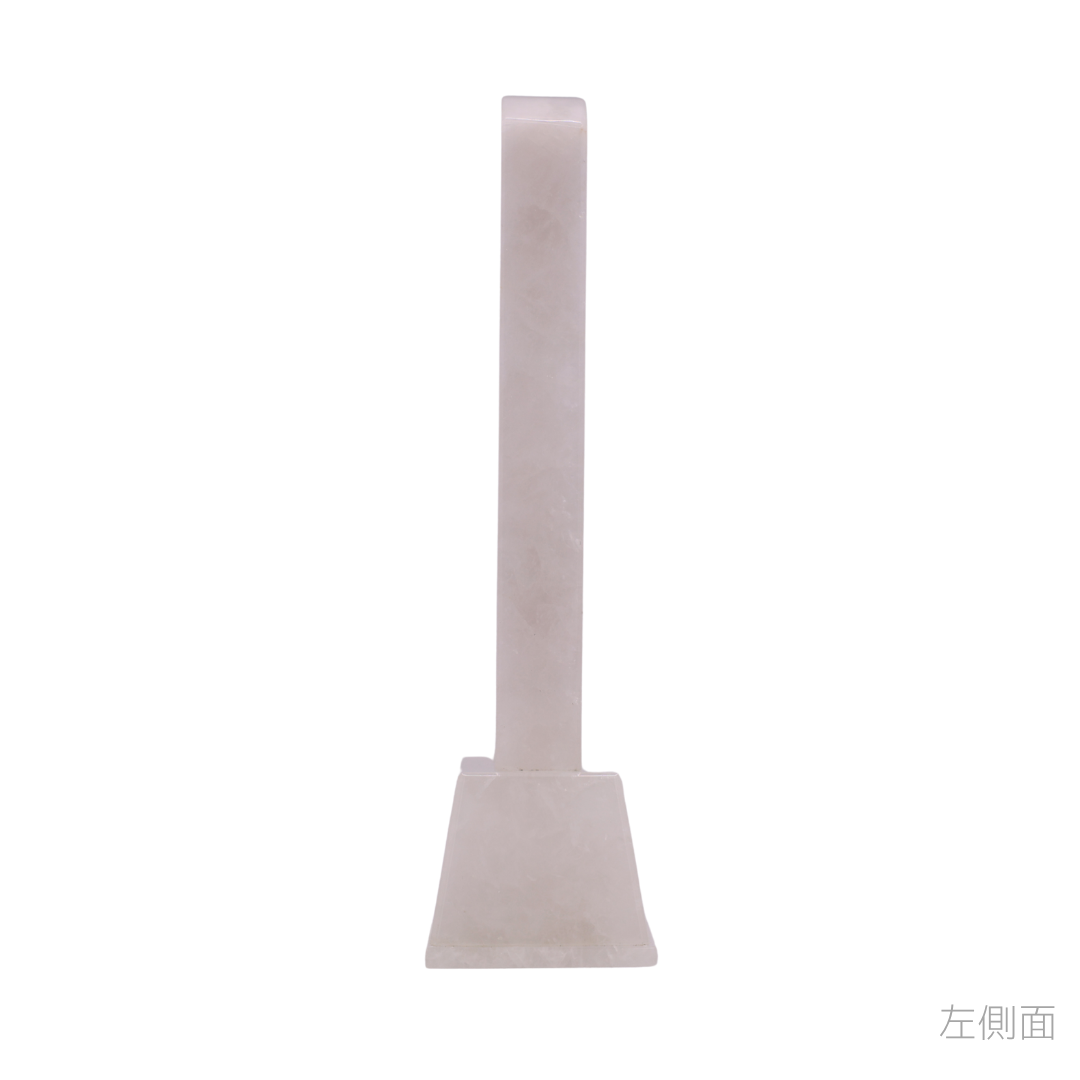 天然石位牌 -kiseki- 本水晶 (No.0214) 文字彫り【お位牌専用】: 文字彫りなし　本体価格のみ