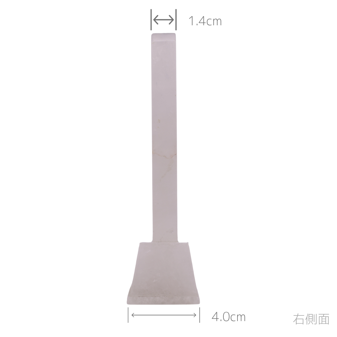 天然石位牌 -kiseki- 本水晶(No.0199) 文字彫り【お位牌専用】: 文字彫りなし　本体価格のみ
