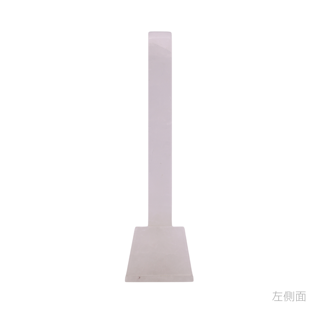 天然石位牌 -kiseki- 本水晶(No.0207) 文字彫り【お位牌専用】: 文字彫りなし　本体価格のみ