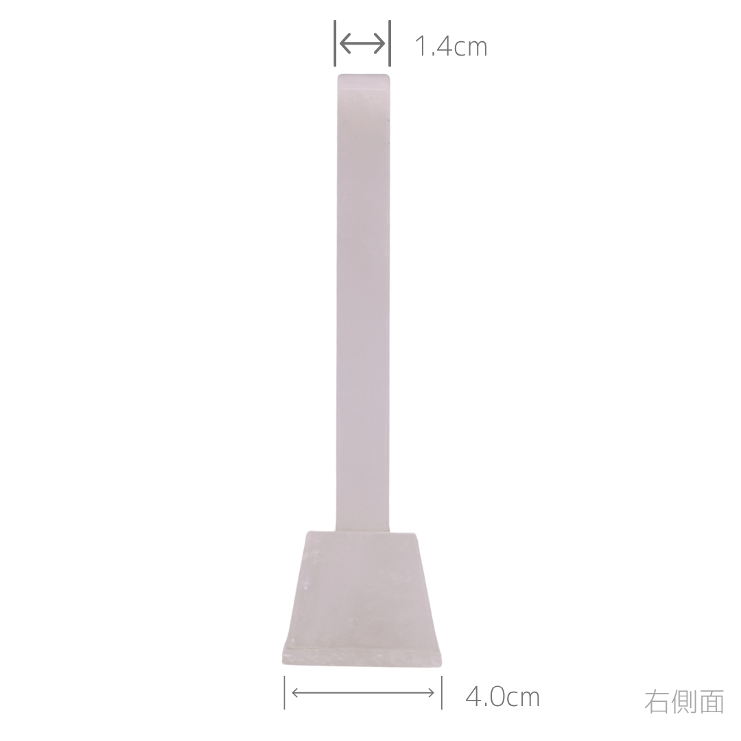 天然石位牌 -kiseki- 本水晶（No.0201） 文字彫り【お位牌専用】: 文字彫りなし　本体価格のみ
