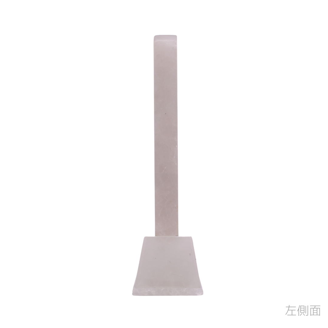 天然石位牌 -kiseki- 本水晶(No.0203) 文字彫り【お位牌専用】: 文字彫りなし　本体価格のみ