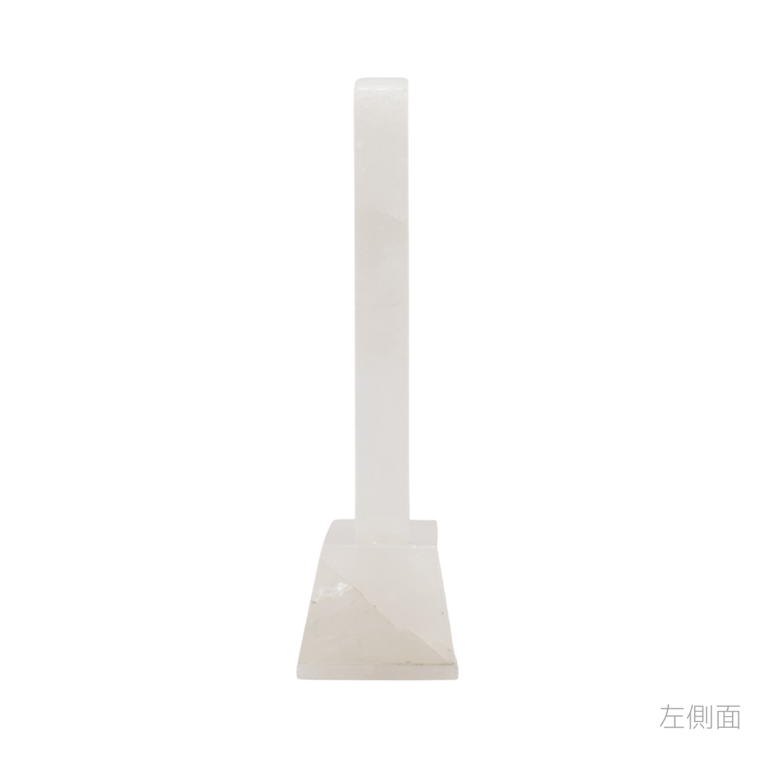 天然石位牌 -kiseki- 本水晶(No.0251) 文字彫り【お位牌専用】: 文字彫りなし　本体価格のみ