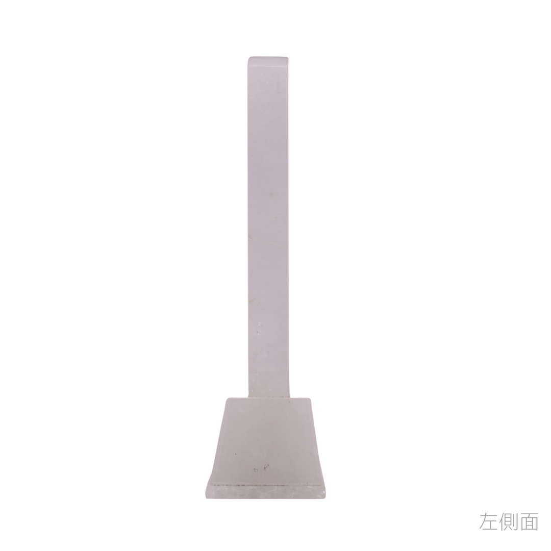 天然石位牌 -kiseki- 本水晶(No.0193) 文字彫り【お位牌専用】: 文字彫りなし　本体価格のみ
