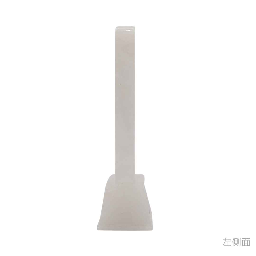 天然石位牌 -kiseki- 本水晶(No.0241) 文字彫り【お位牌専用】: 文字彫りなし　本体価格のみ