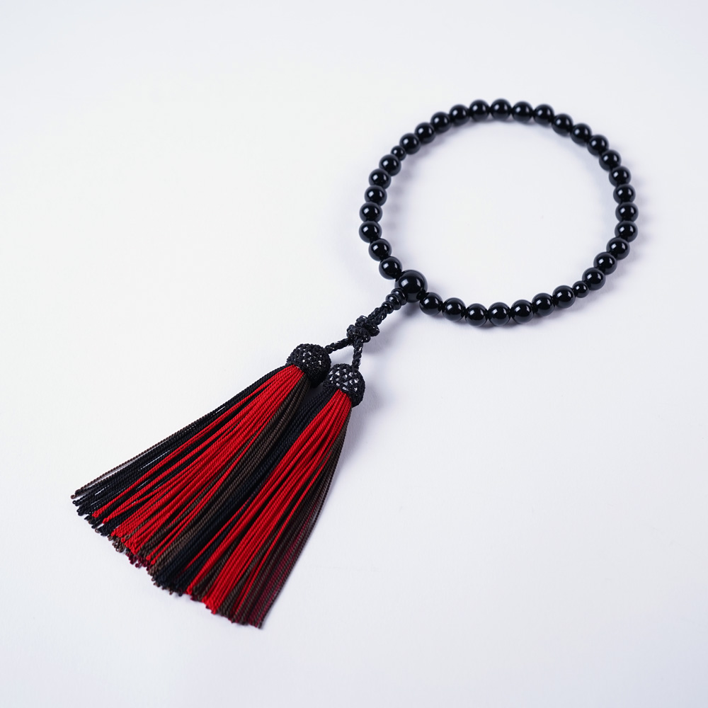 色羽-irohane-【赤鳥/セキウ】　(女性用念珠)