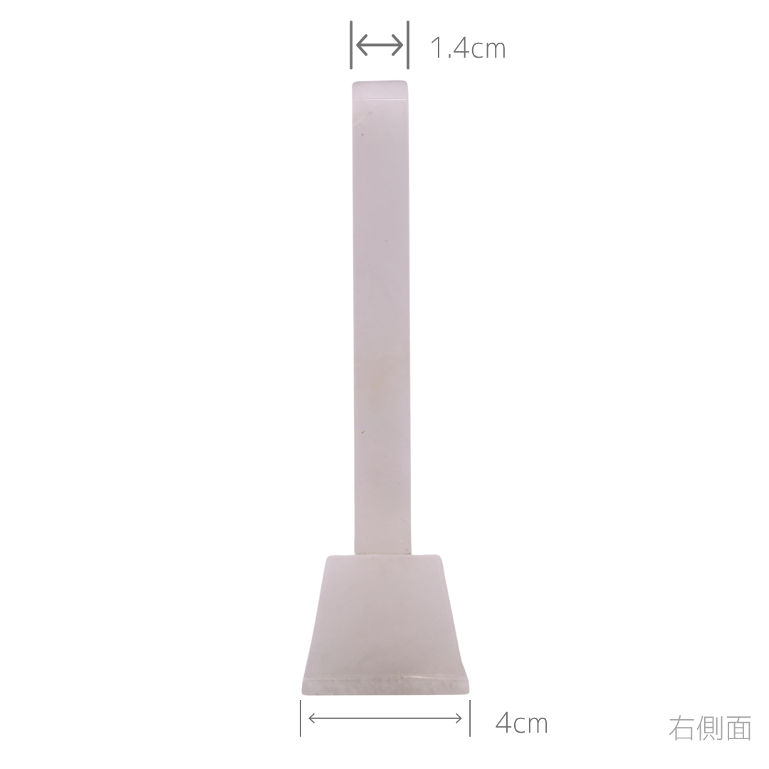 天然石位牌 -kiseki- 本水晶 (No.0211) 文字彫り【お位牌専用】: 文字彫りなし　本体価格のみ