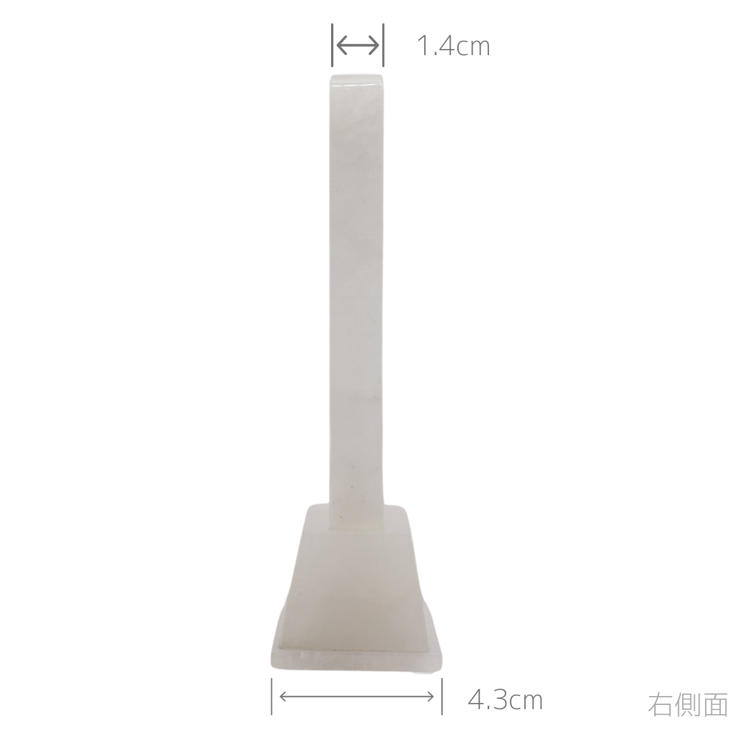 天然石位牌 -kiseki- 本水晶(No.0242) 文字彫り【お位牌専用】: 文字彫りなし　本体価格のみ