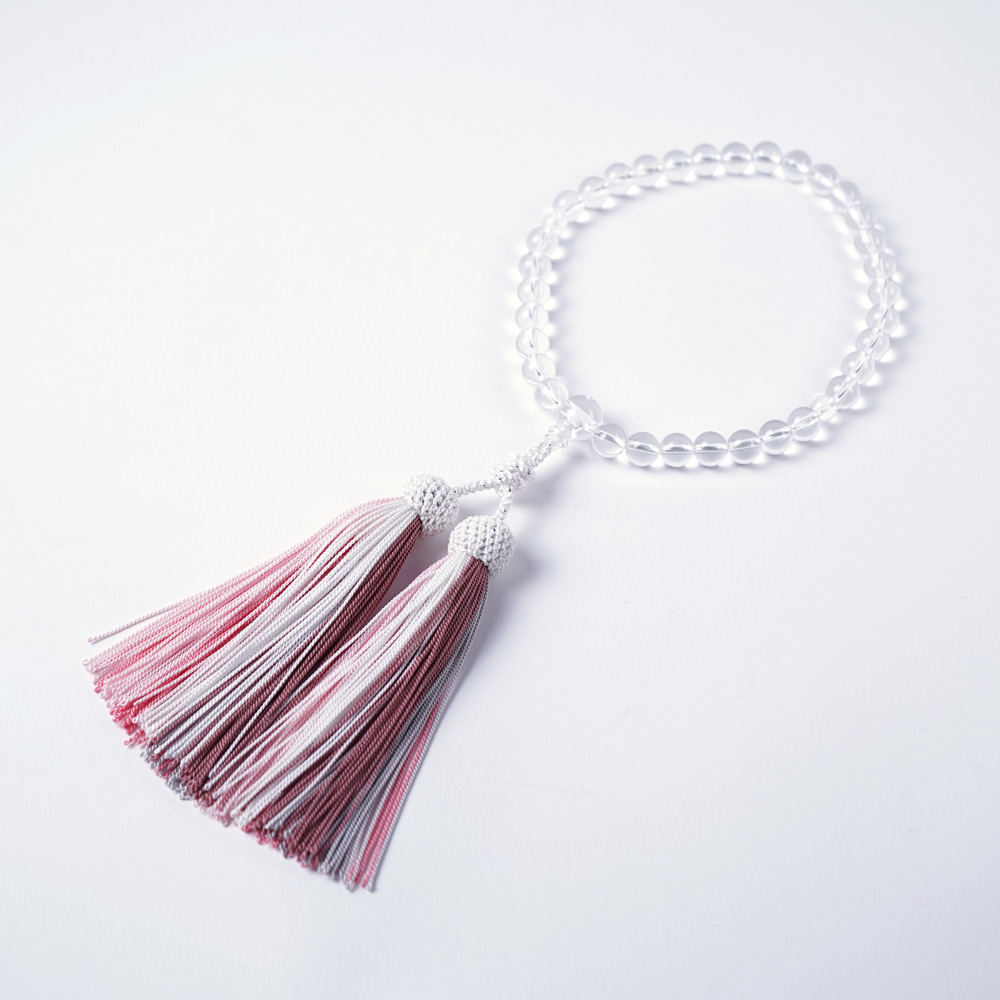 色羽-irohane-【鴇/トキ】　(女性用念珠)