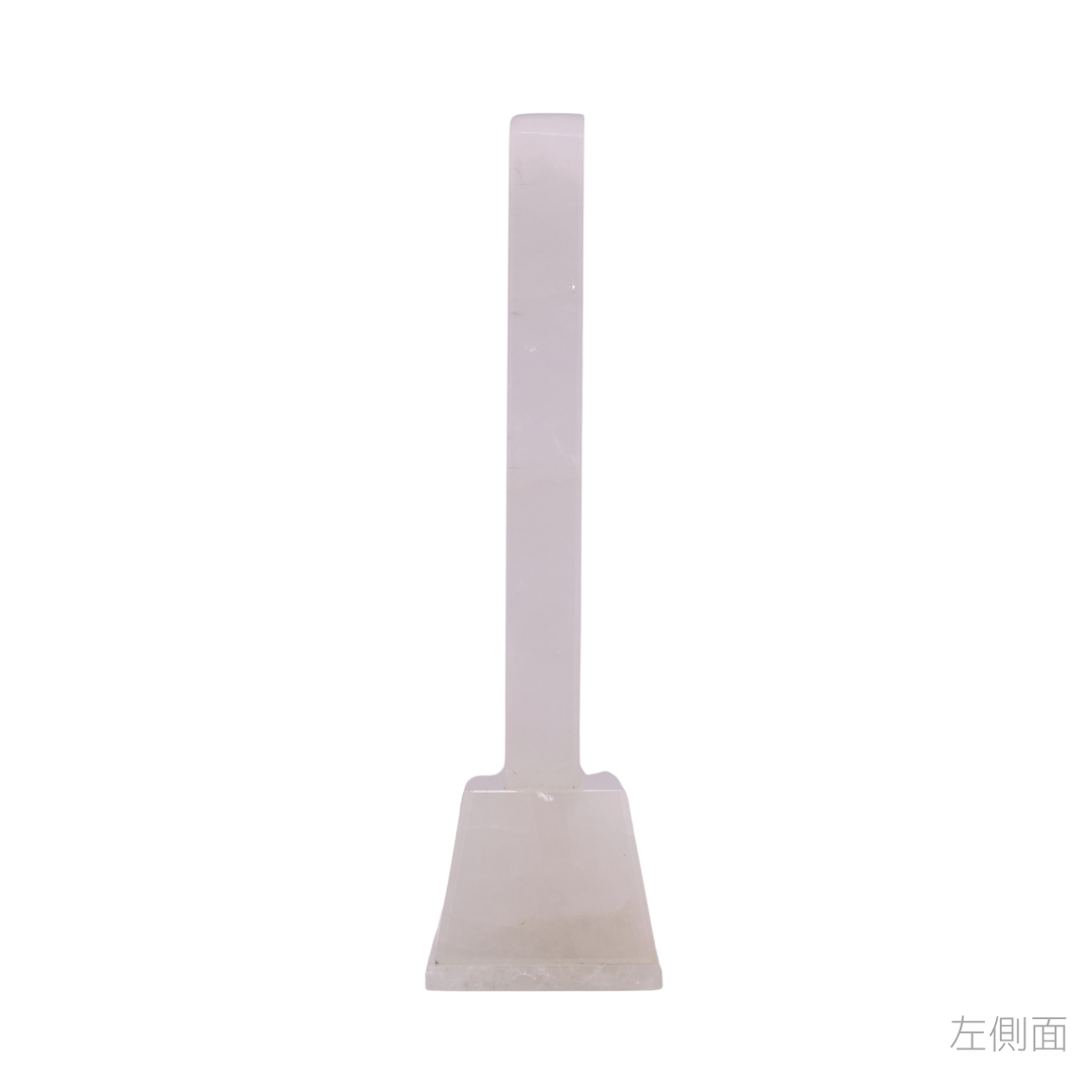 天然石位牌 -kiseki- 本水晶(No.0208) 文字彫り【お位牌専用】: 文字彫りなし　本体価格のみ