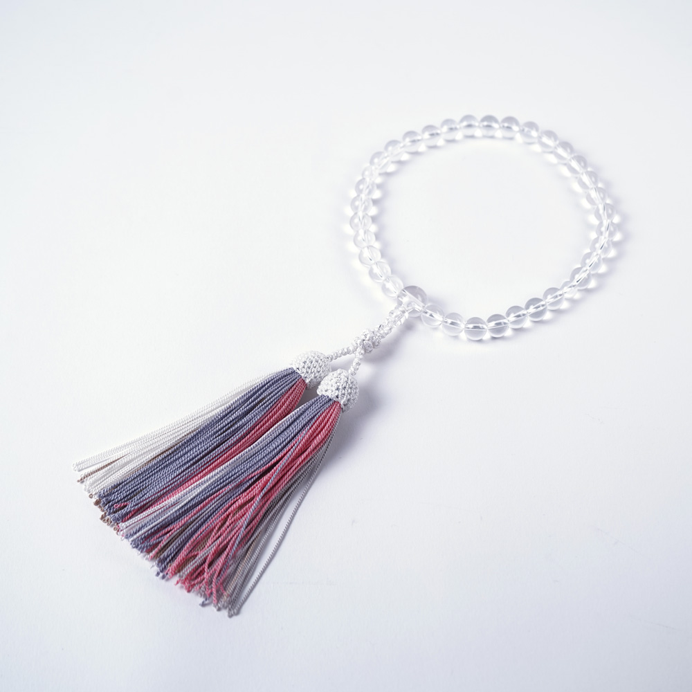 色羽-irohane-【白夜/ビャクヤ】　(女性用念珠)