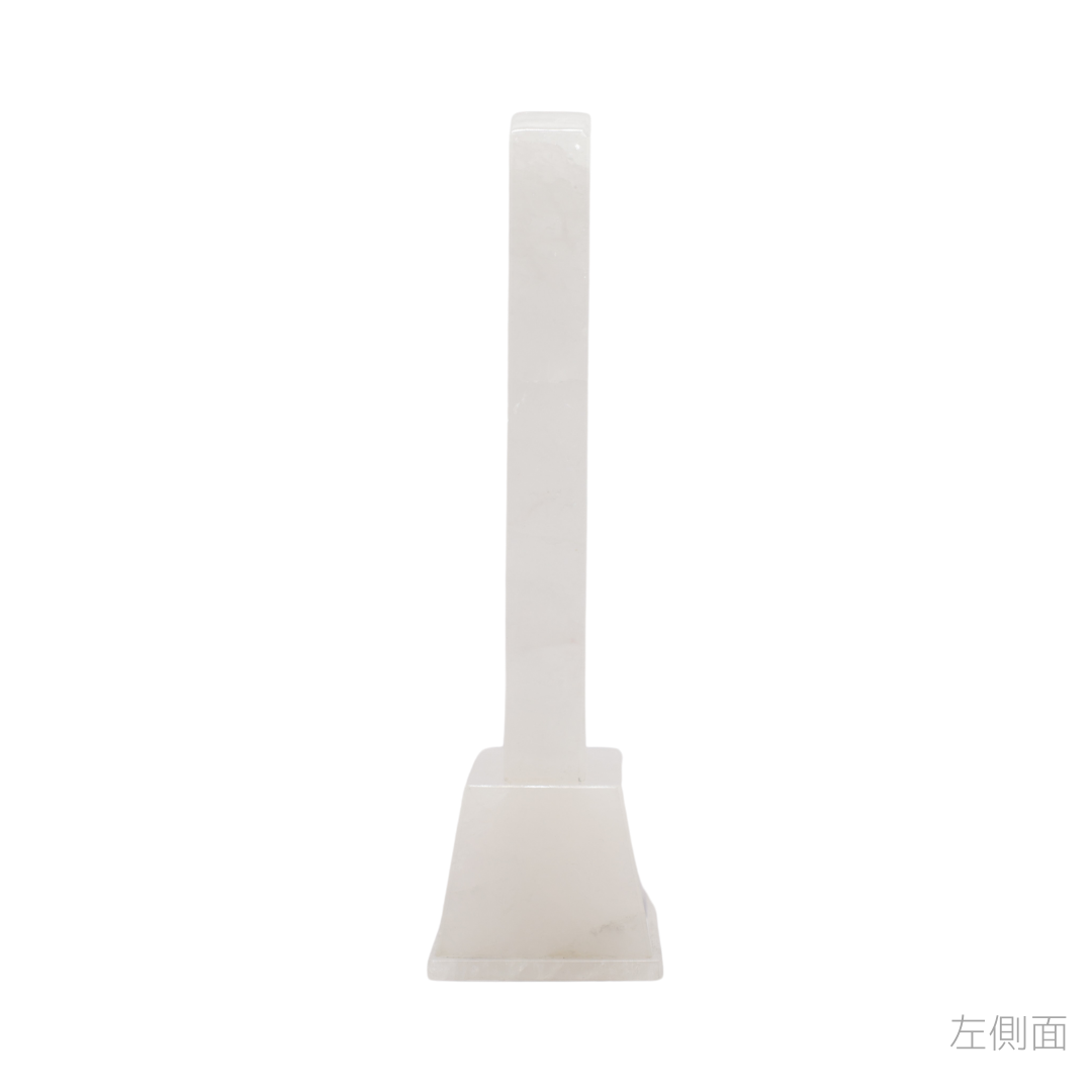 天然石位牌 -kiseki- 本水晶(No.0248) 文字彫り【お位牌専用】: 文字彫りなし　本体価格のみ