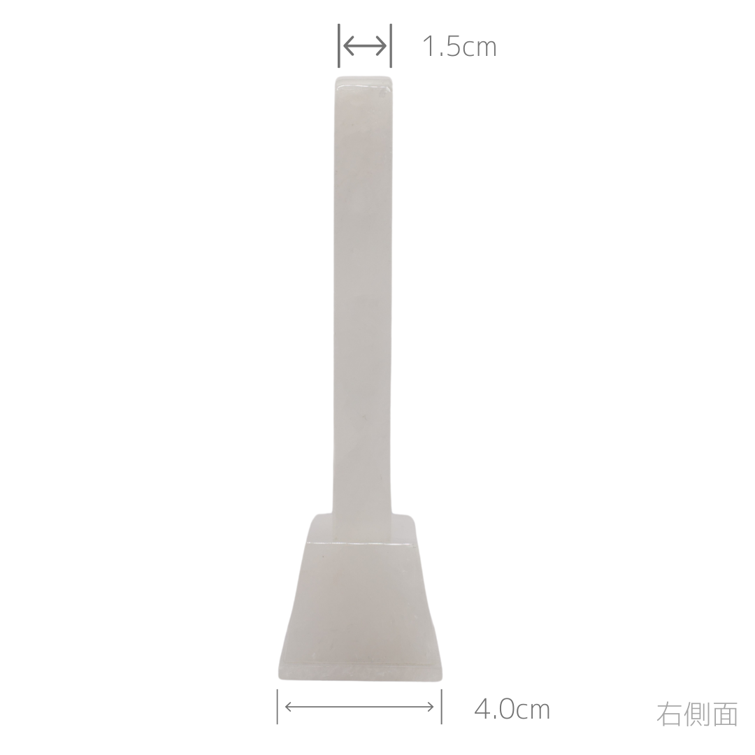 天然石位牌 -kiseki- 本水晶(No.0241) 文字彫り【お位牌専用】: 文字彫りなし　本体価格のみ