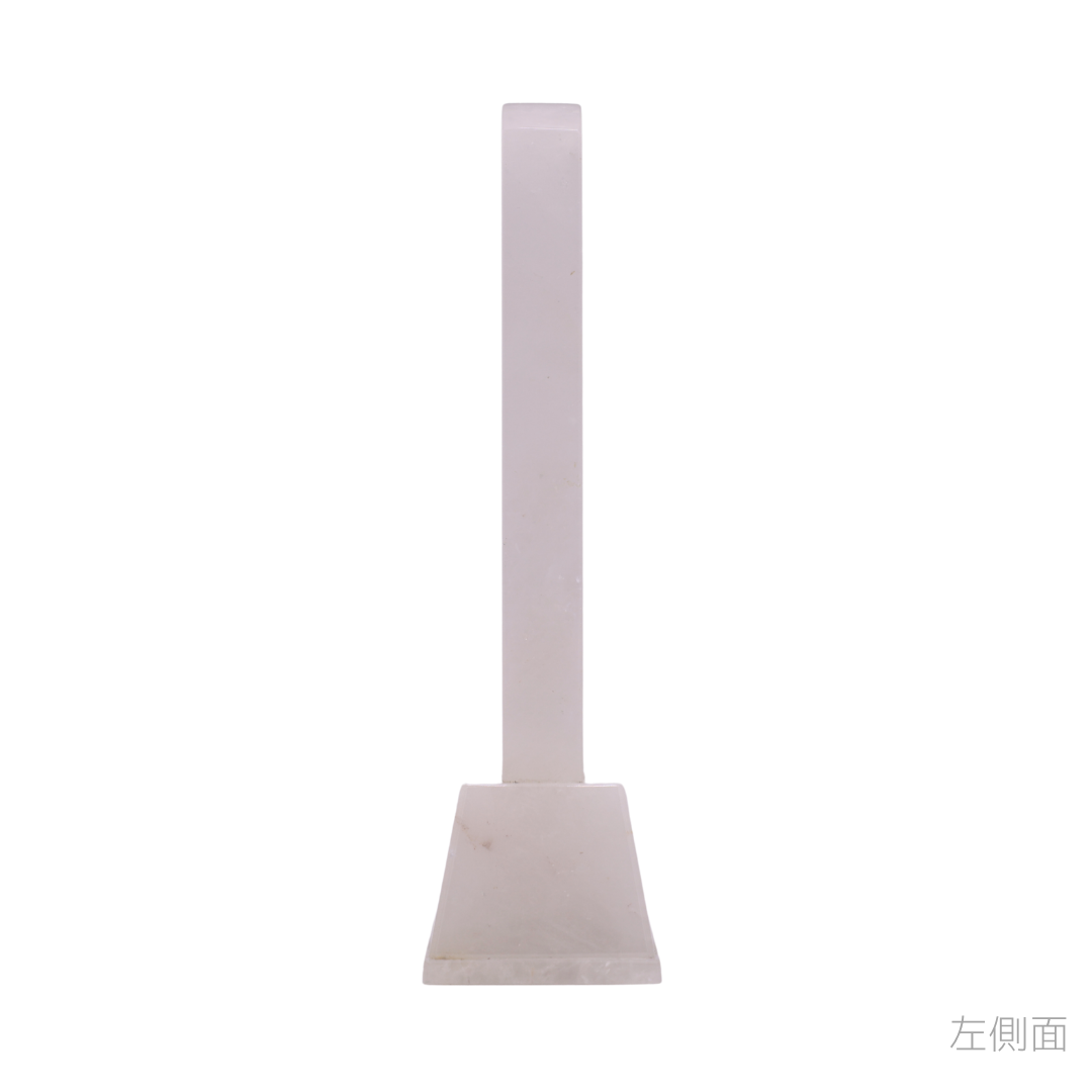 天然石位牌 -kiseki- 本水晶 (No.0211) 文字彫り【お位牌専用】: 文字彫りなし　本体価格のみ