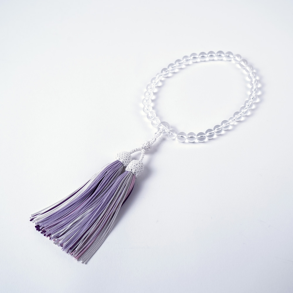 色羽-irohane-【紫雲/シウン】　(女性用念珠)