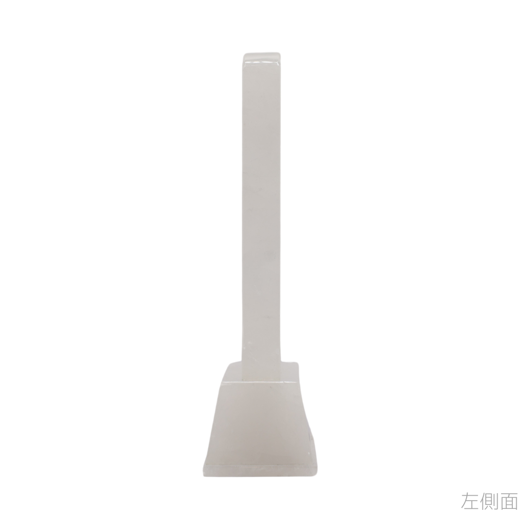 天然石位牌 -kiseki- 本水晶(No.0254) 文字彫り【お位牌専用】: 文字彫りなし　本体価格のみ