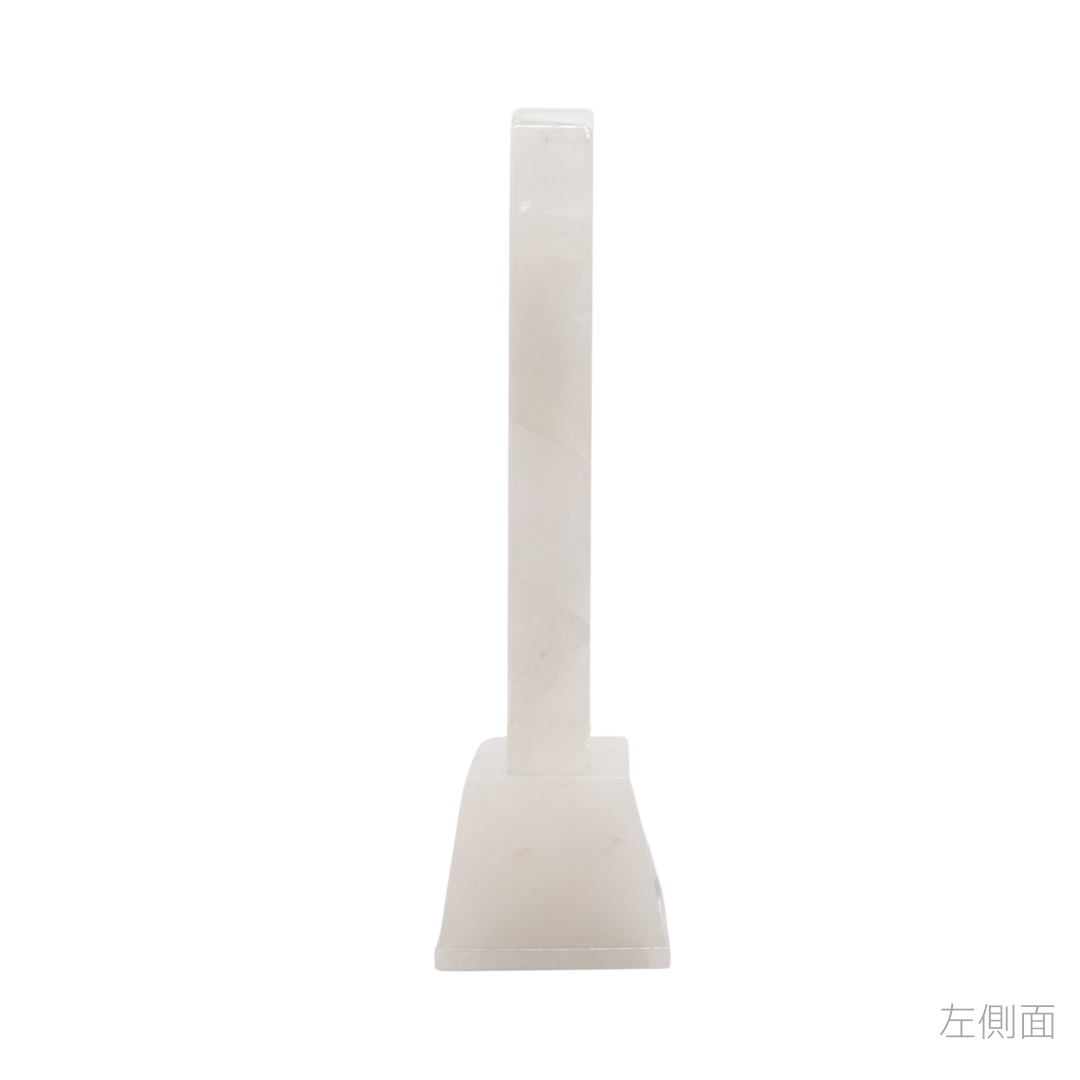 天然石位牌 -kiseki- 本水晶(No.0239) 文字彫り【お位牌専用】: 文字彫りなし　本体価格のみ