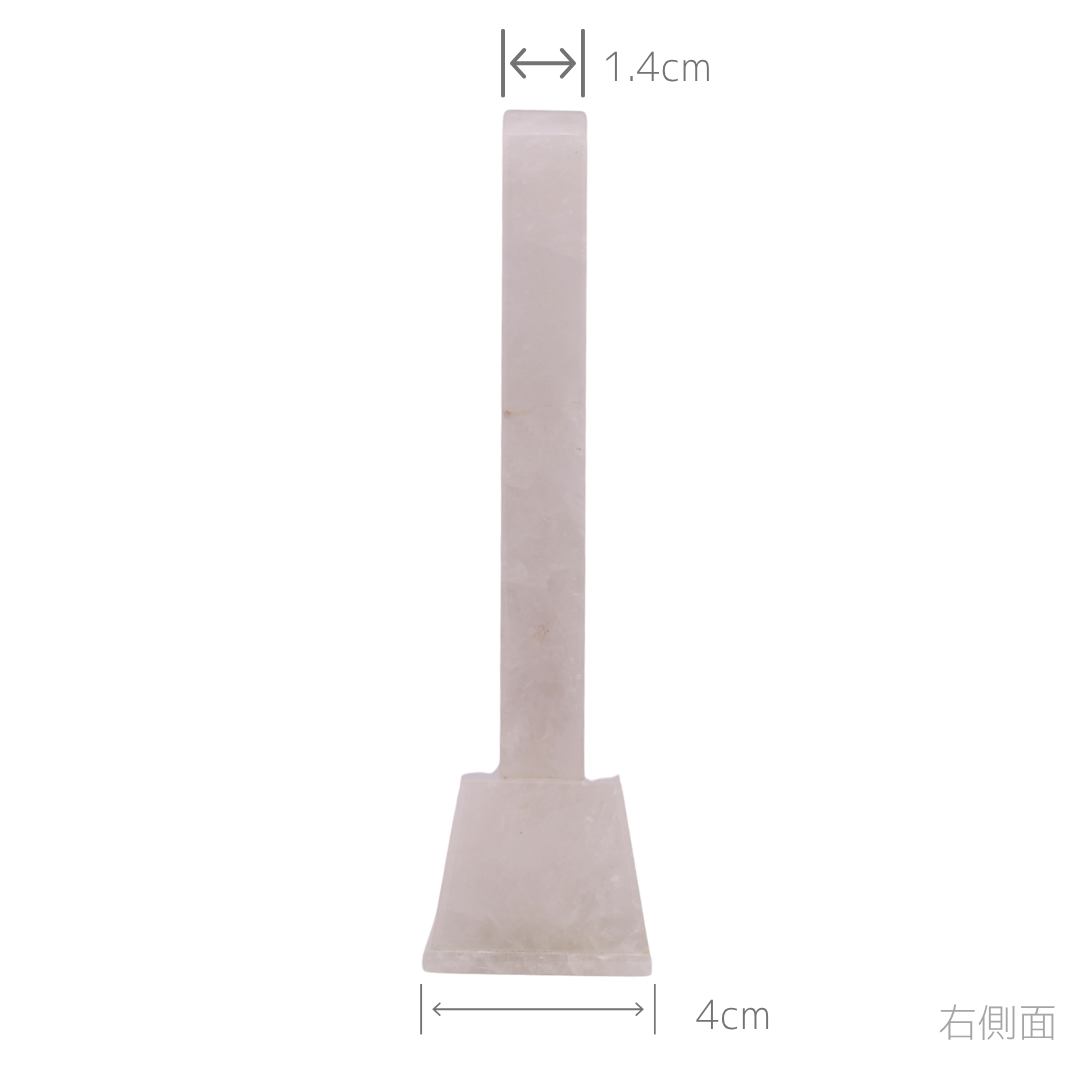 天然石位牌 -kiseki- 本水晶 (No.0214) 文字彫り【お位牌専用】: 文字彫りなし　本体価格のみ