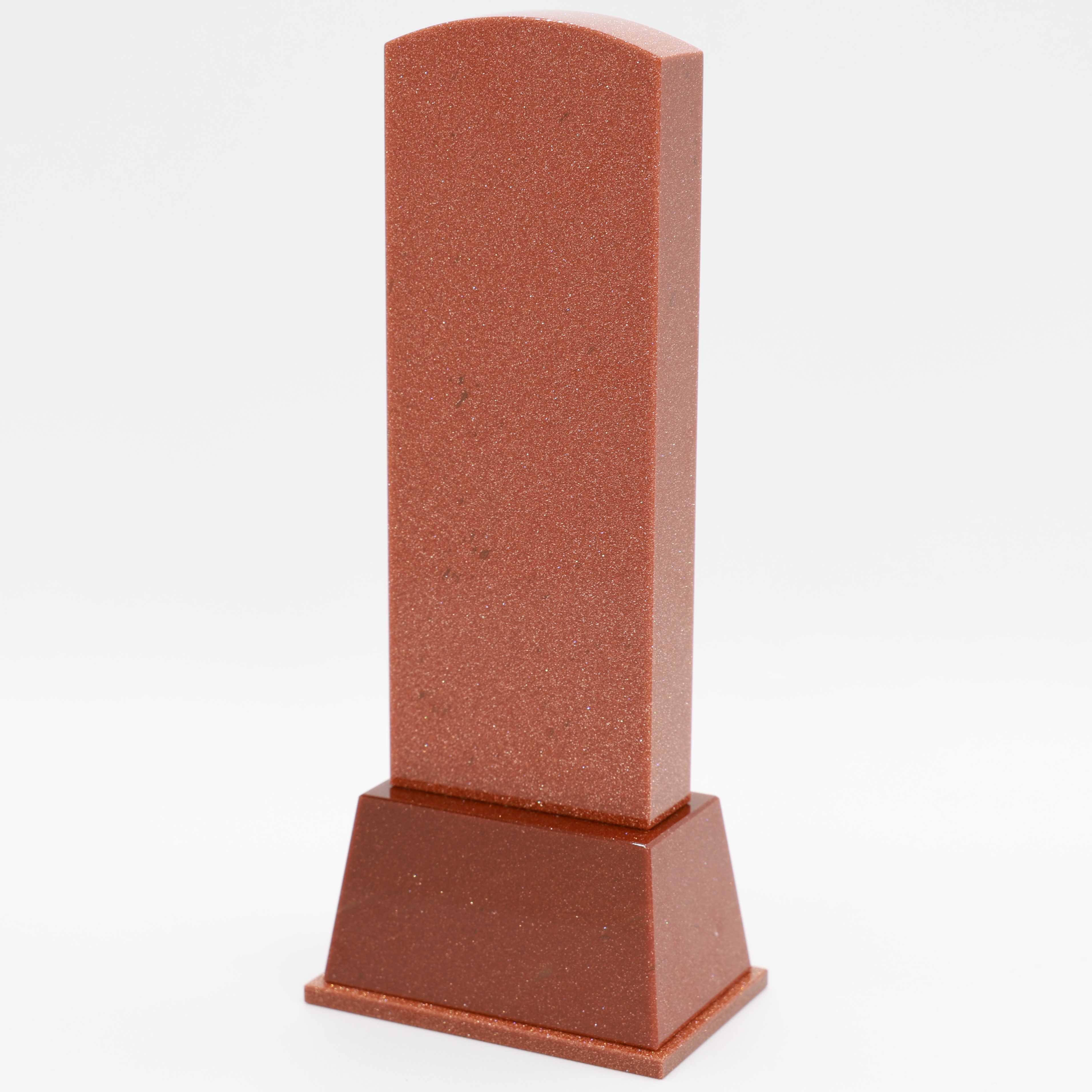 天然石位牌 -kiseki- 茶金石(No.0020)