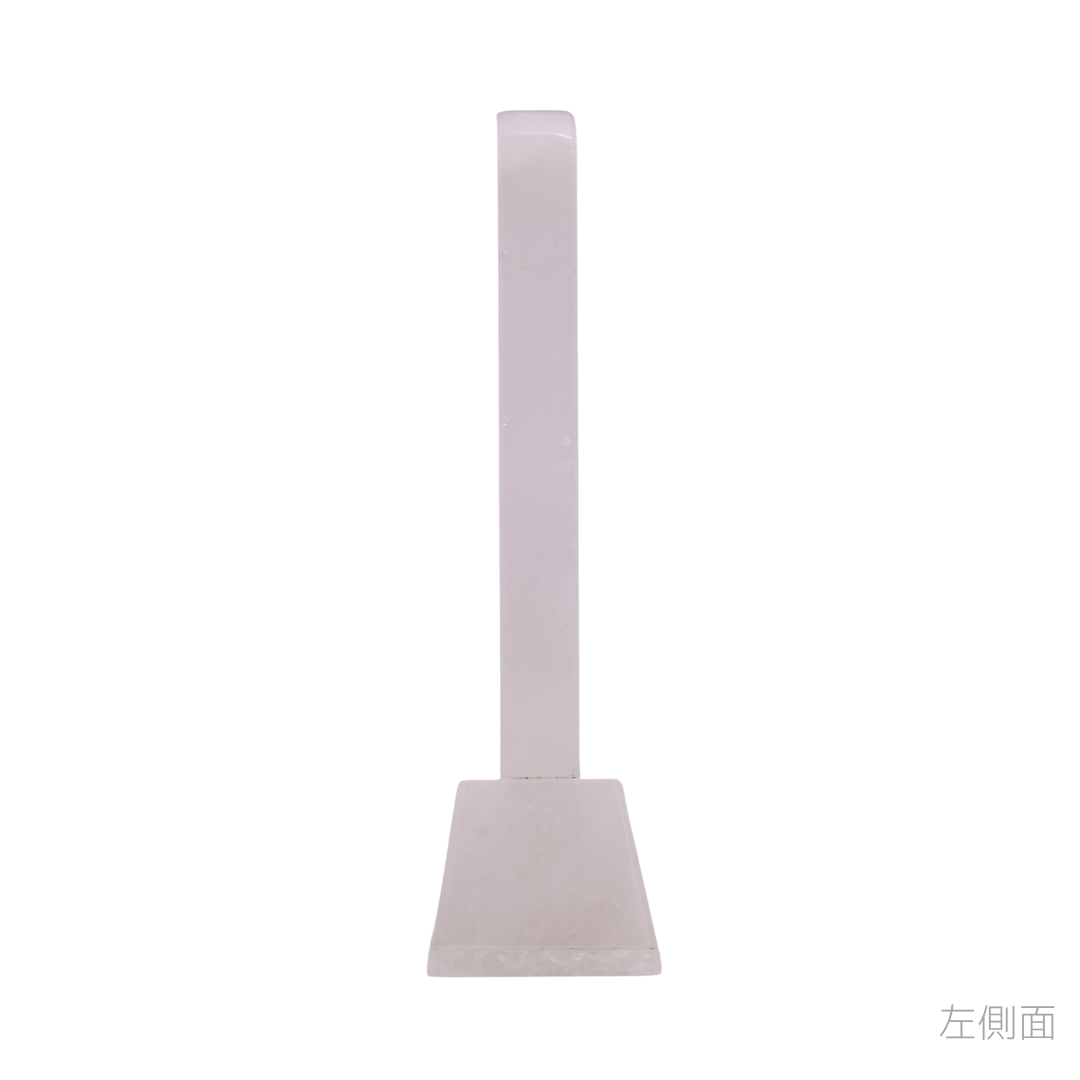 天然石位牌 -kiseki- 本水晶(No.0202) 文字彫り【お位牌専用】: 文字彫りなし　本体価格のみ