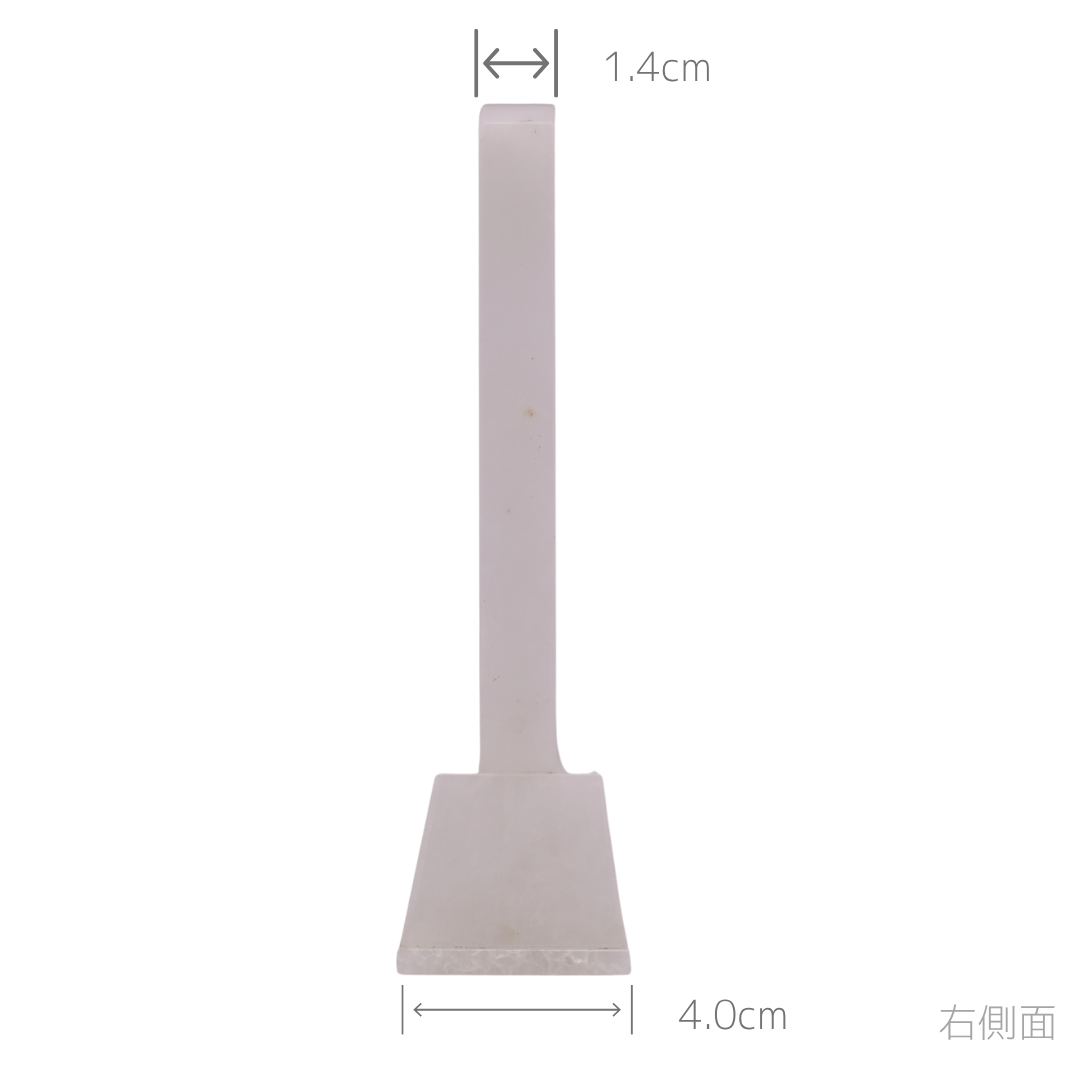 天然石位牌 -kiseki- 本水晶(No.0197) 文字彫り【お位牌専用】: 文字彫りなし　本体価格のみ