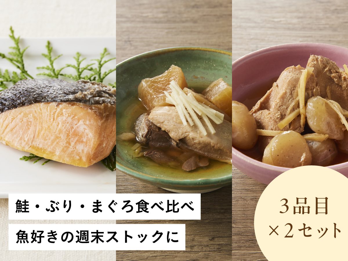 鮭・ぶり・まぐろ入り 魚おかず6品セット