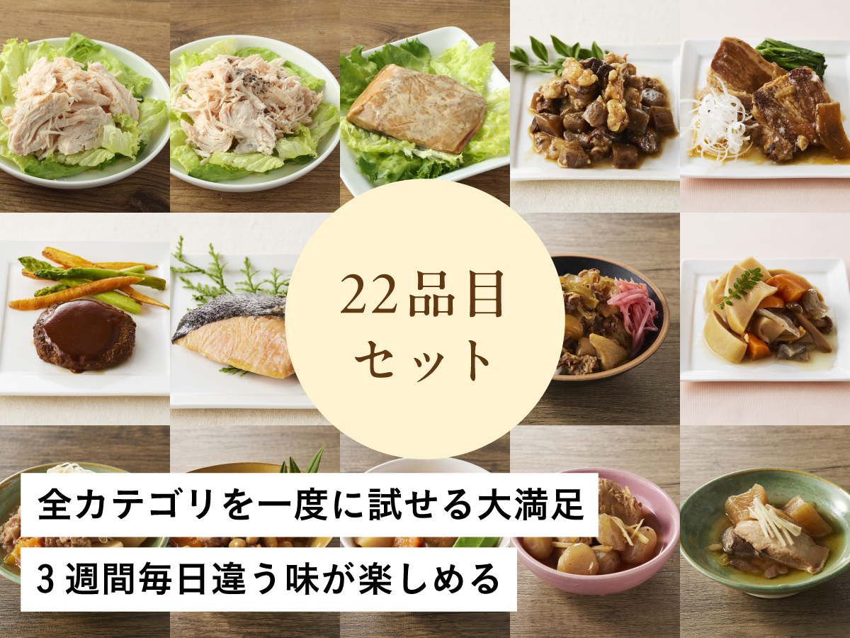 【りくりゅうペア愛用お惣菜】全ジャンル充実 おかず・スープ・主食22品セット