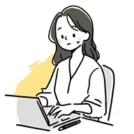 忙しく時間がない女性のイラスト