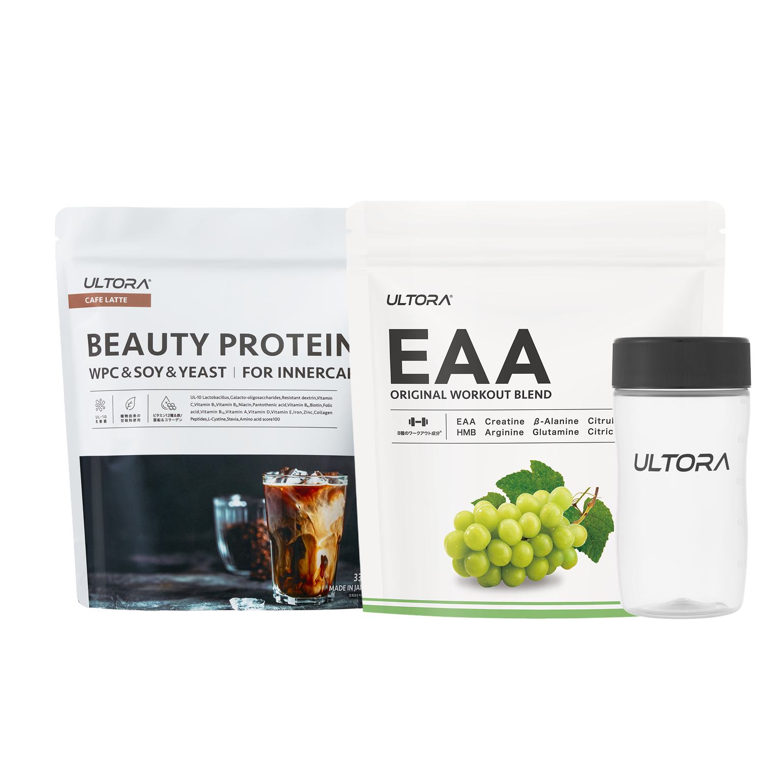LP【母の日】ビューティー カフェラテ風味+ EAA シャインマスカット風味+ シェイカー 