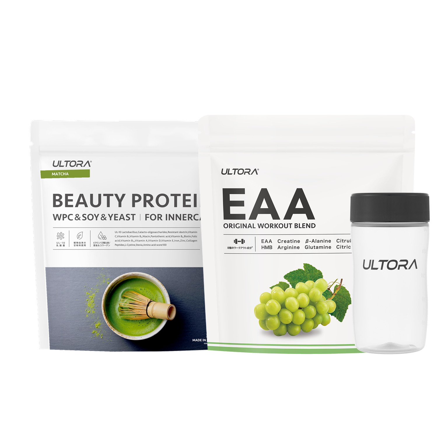 【母の日】ビューティー 抹茶風味+ EAA シャインマスカット風味+ シェイカー