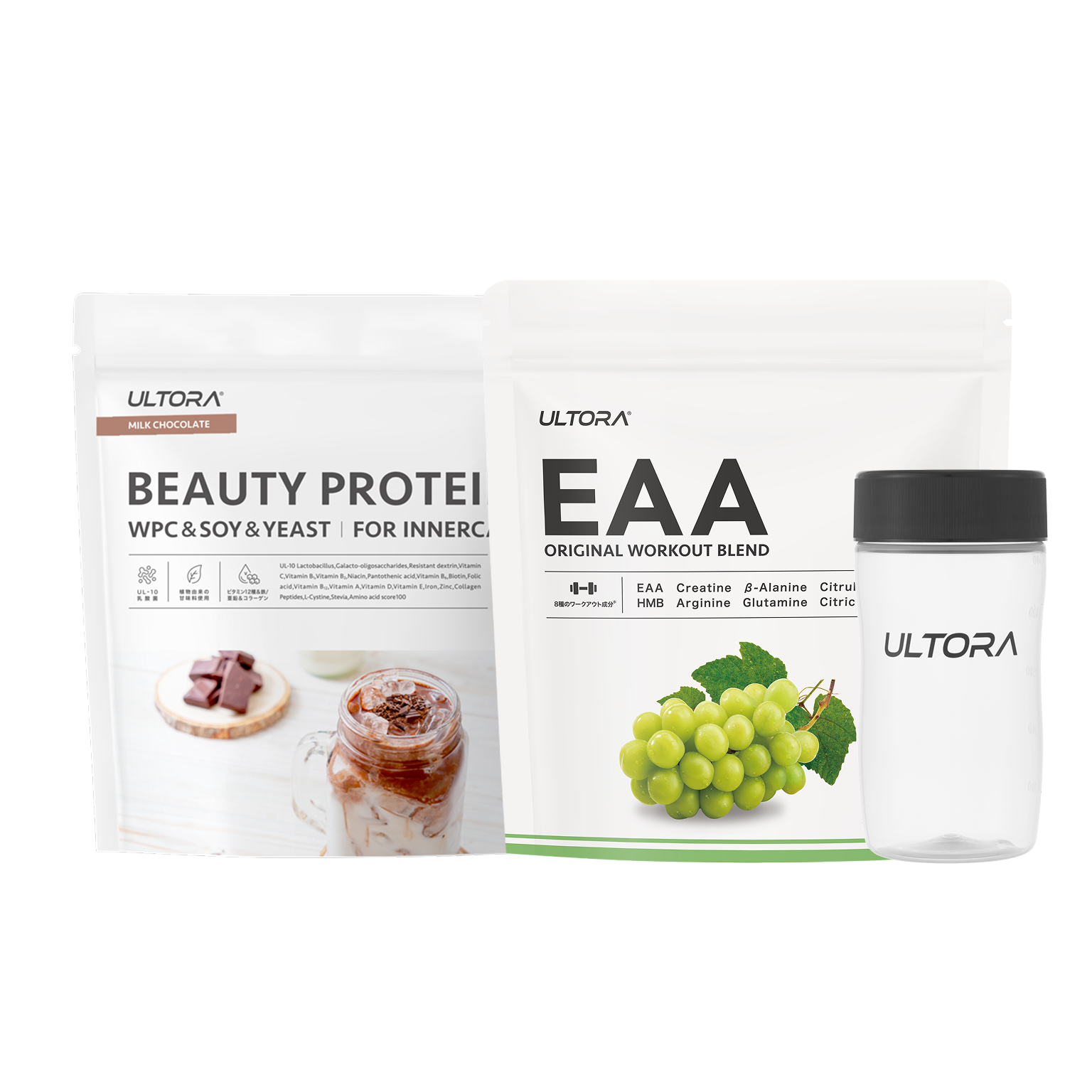 【母の日】ビューティー ミルクチョコレート風味+ EAA シャインマスカット風味+ シェイカー