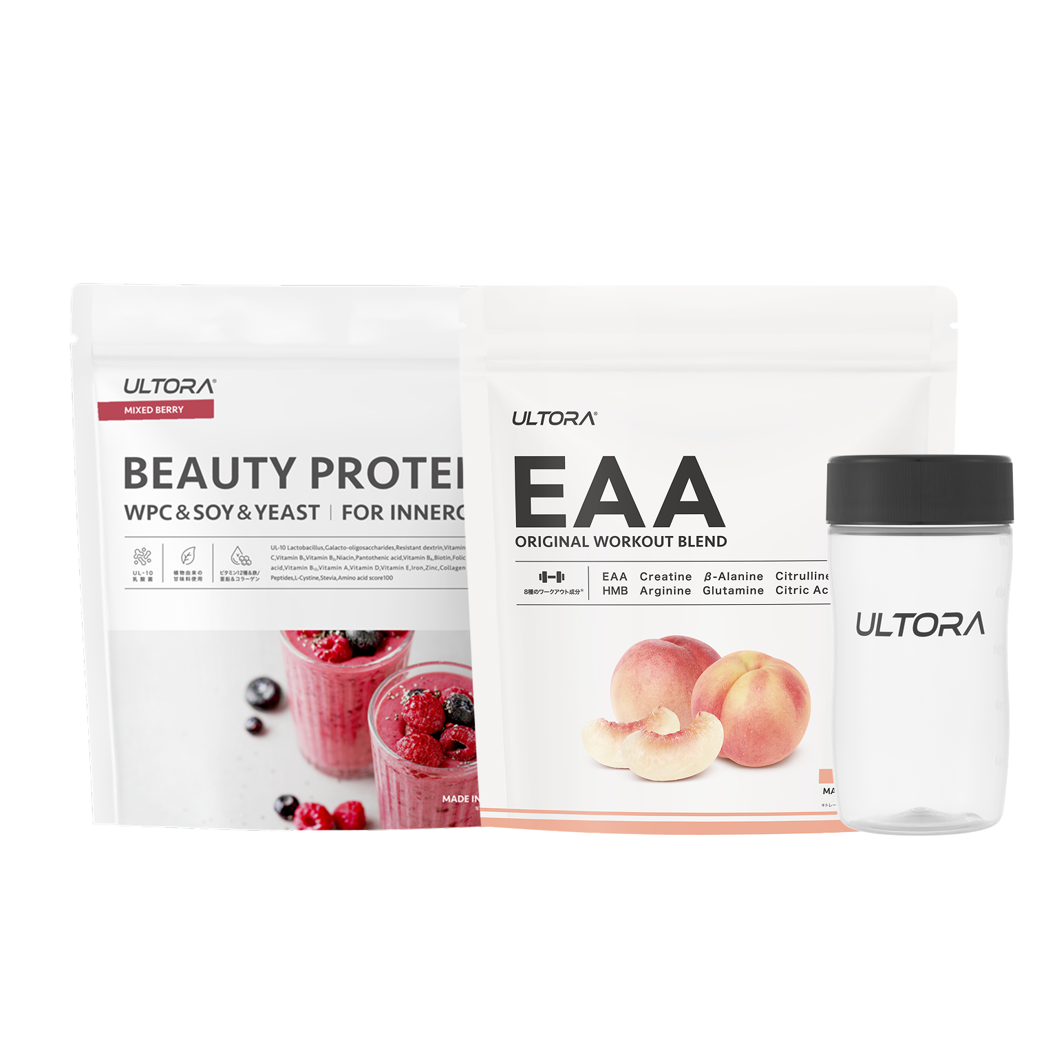 LP【母の日】ビューティー ミックスベリー風味+ EAA ピーチ風味+ シェイカー 