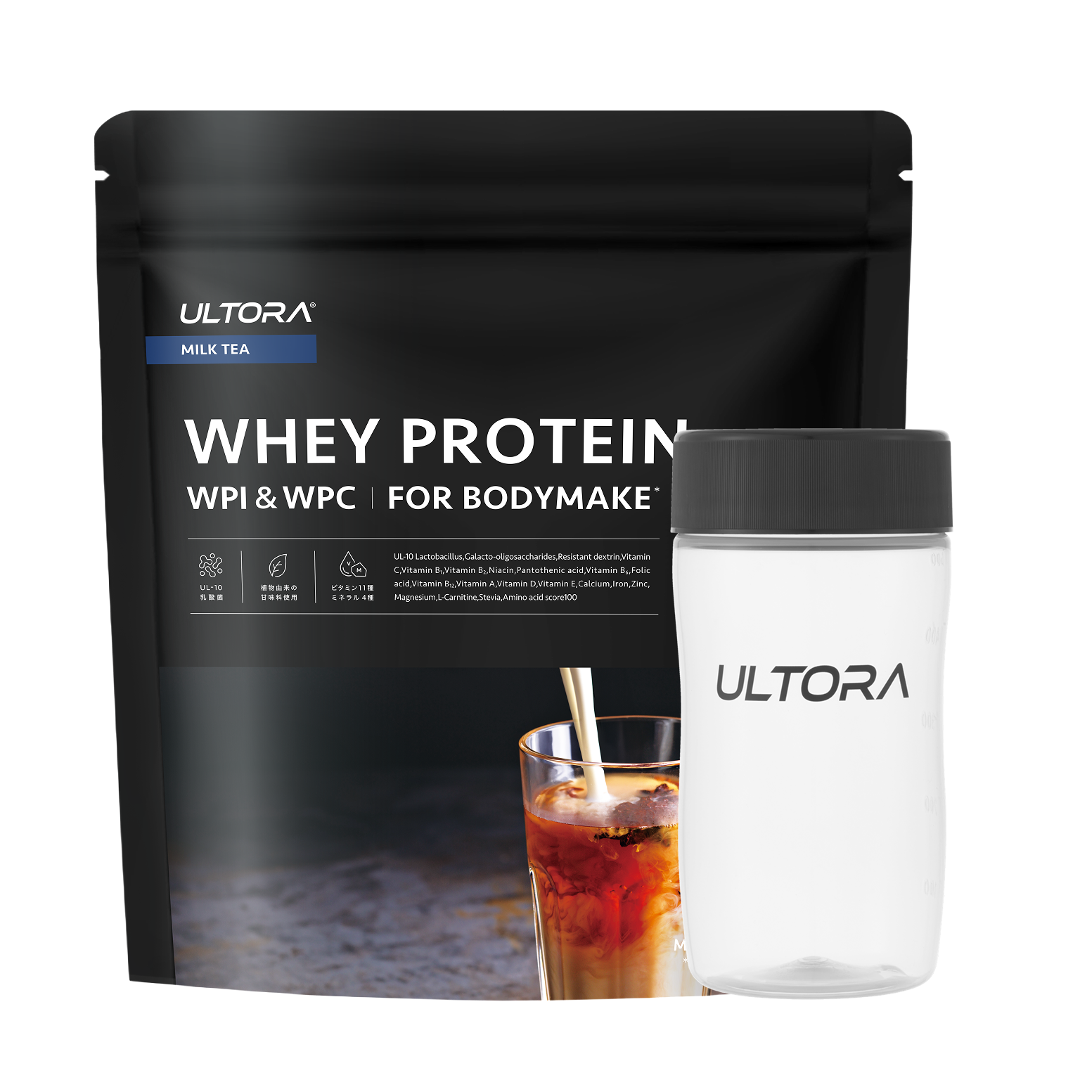 LP【母の日】ホエイプロテイン フォーボディメイク ミルクティー風味 810g+シェイカー