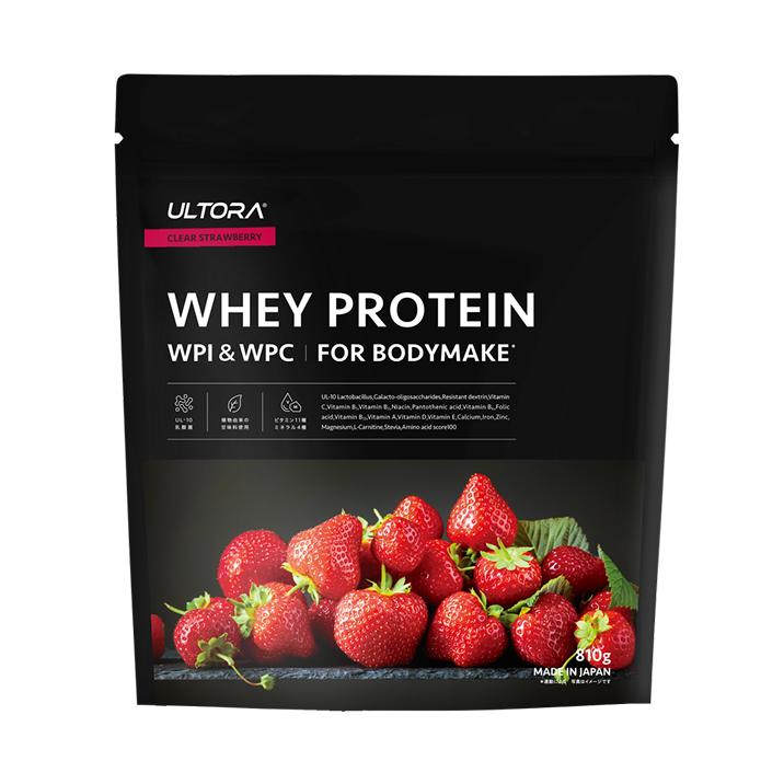 ホエイプロテイン フォー ボディメイク　クリアストロベリー風味　810g