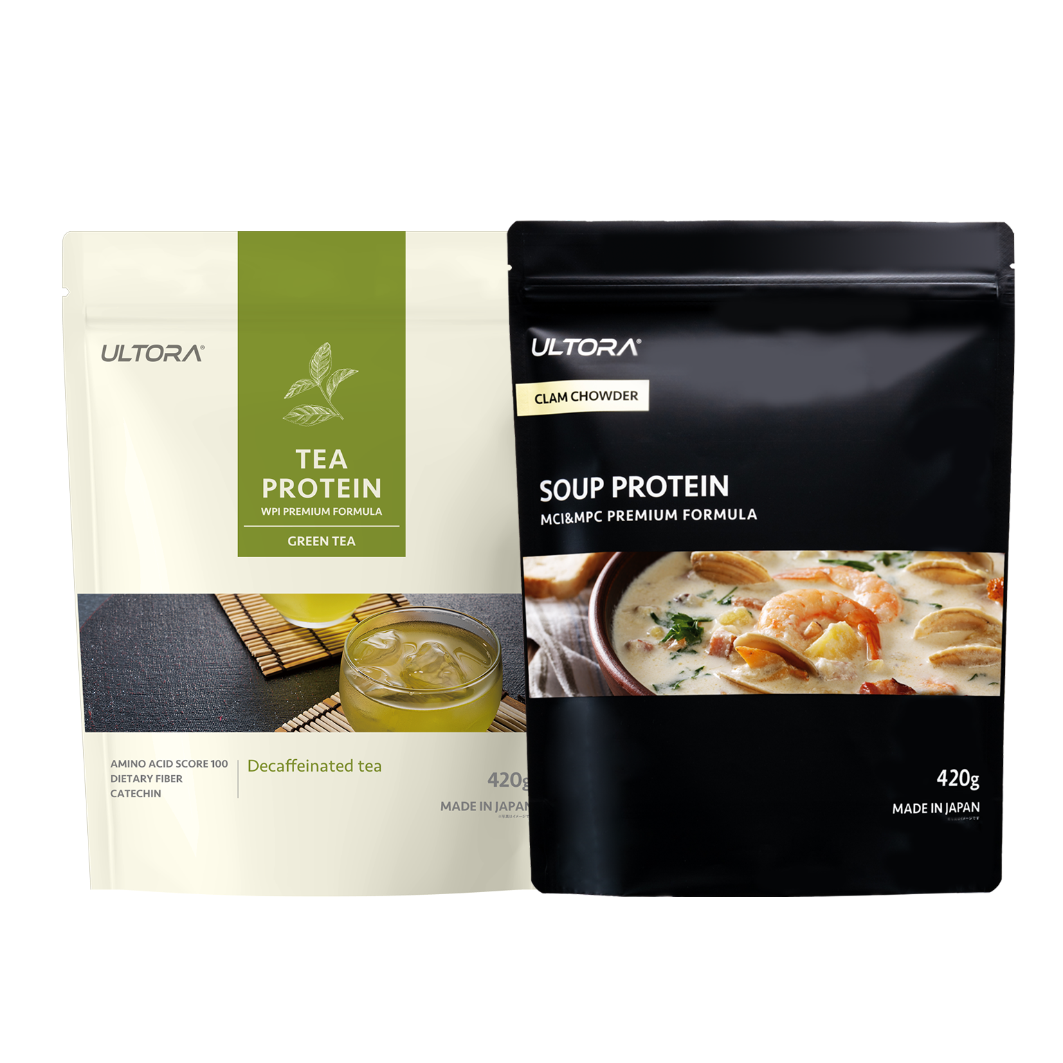 LP【母の日】ティープロテイン緑茶風味+スーププロテイン クラムチャウダー風味