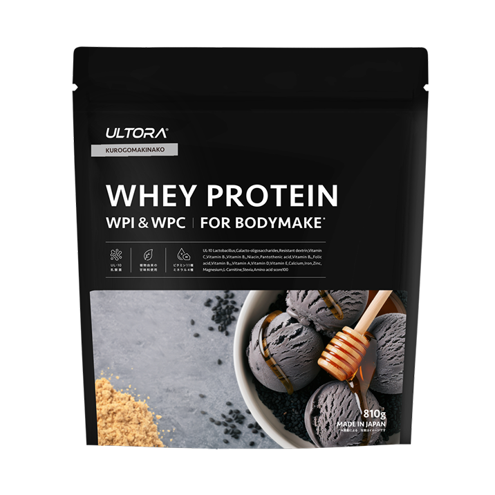 ホエイプロテイン フォー ボディメイク　黒ゴマきなこ風味　810g
